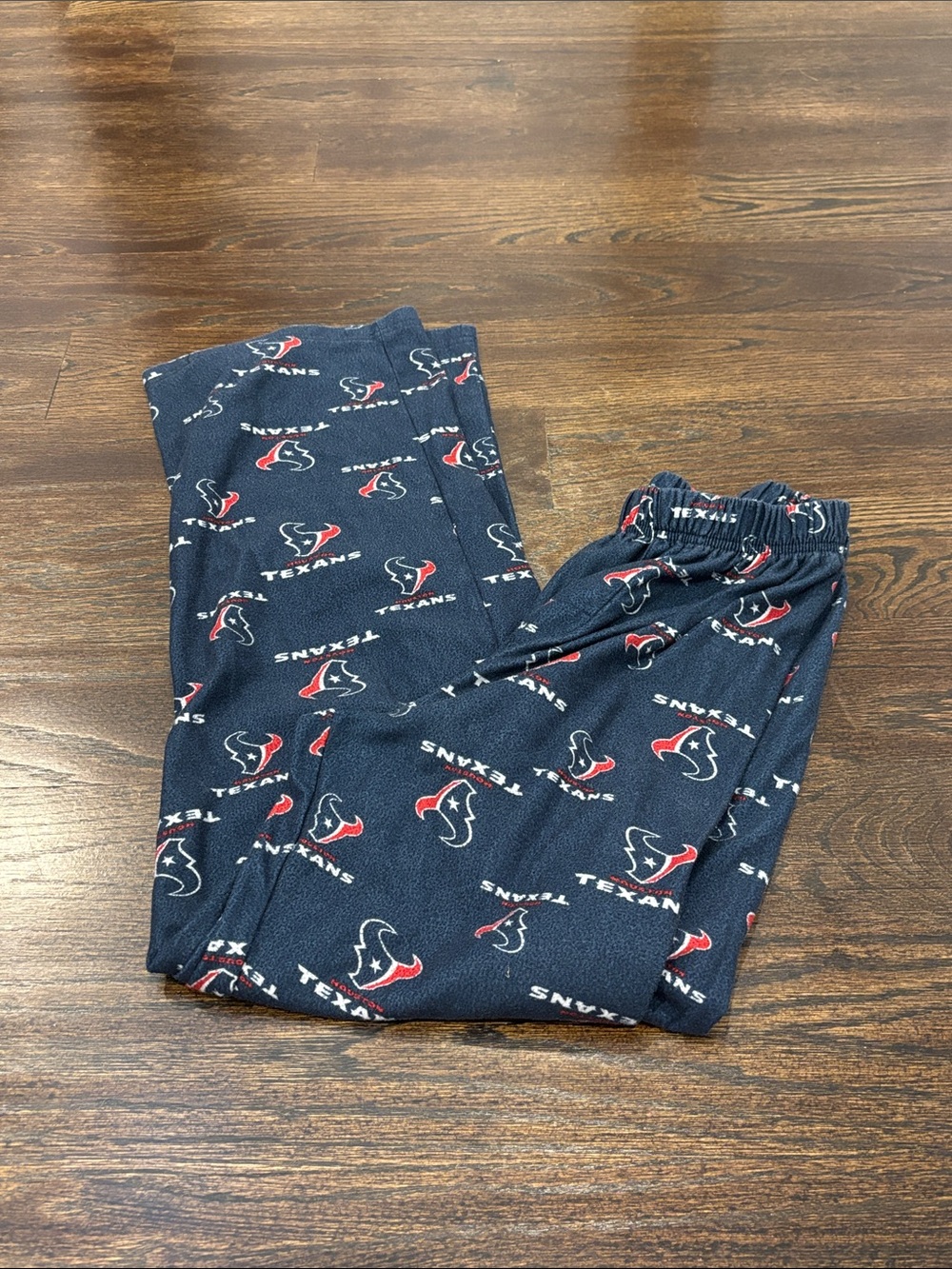NFL Team Apparel Boys Houston Texans Navy Blue Pajama Pants Size Large